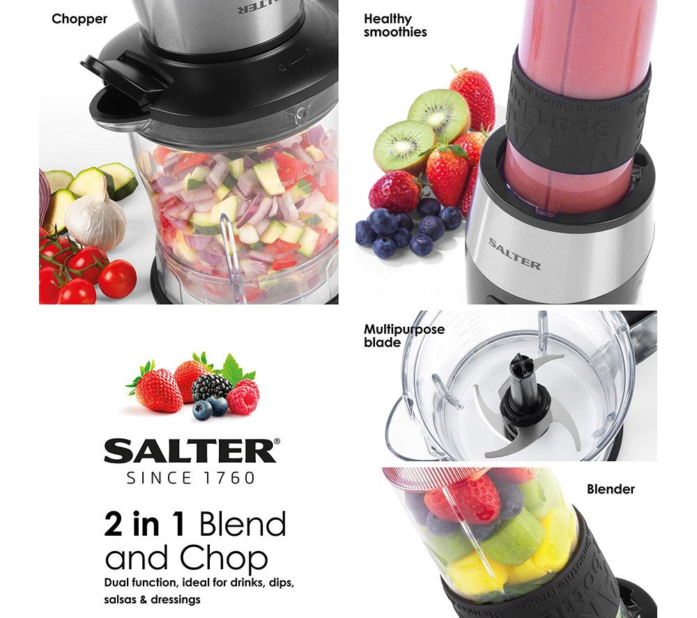 Salter 2-in-1 Cordless Rechargeable Blender