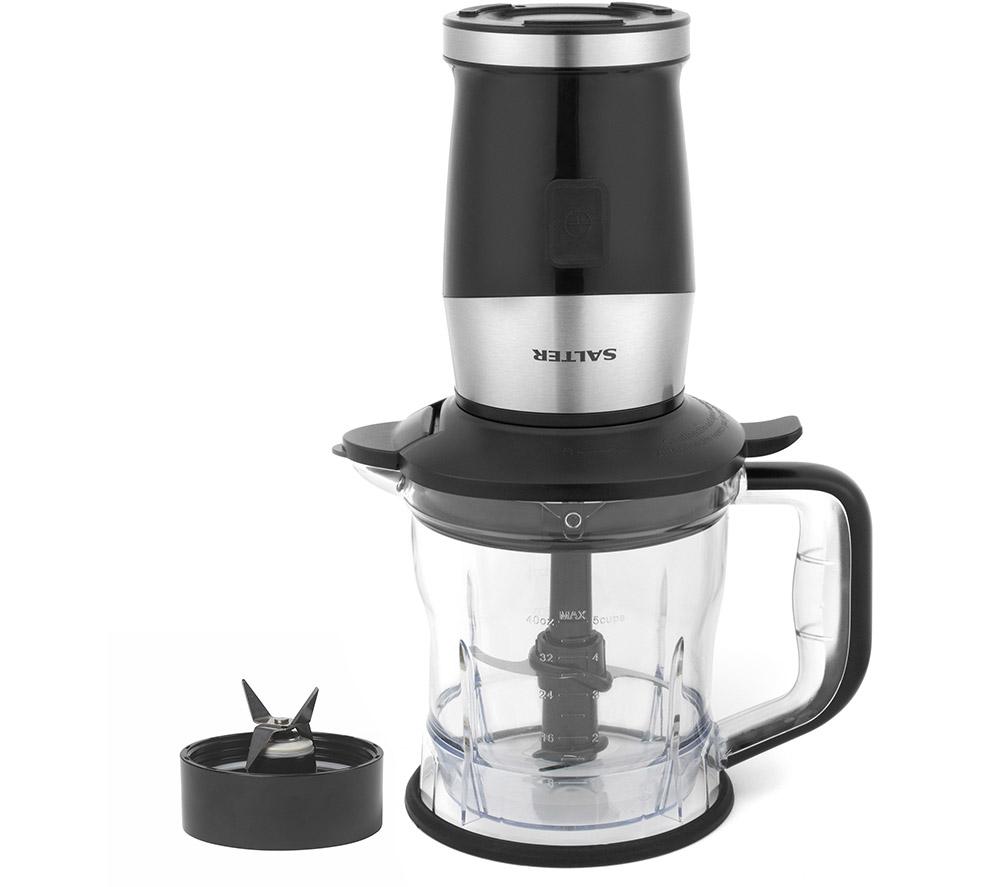 SALTER 2-in-1 EK5029 Blender & Mini Chopper - Black & Silver image number 6 of 7