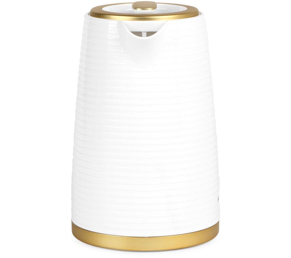 SALTER Palermo EK5031WHT Jug Kettle - White & Gold image number 2 of 7