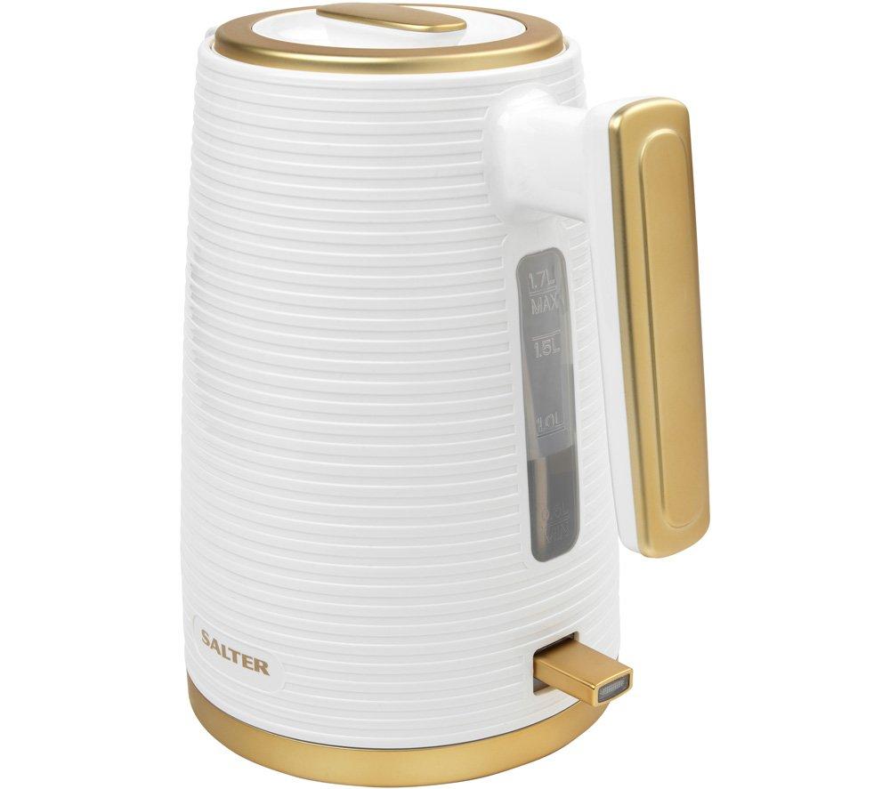 SALTER Palermo EK5031WHT Jug Kettle - White & Gold image number 3 of 7