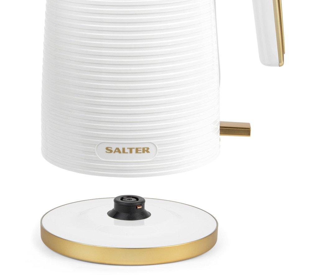 SALTER Palermo EK5031WHT Jug Kettle - White & Gold image number 5 of 7