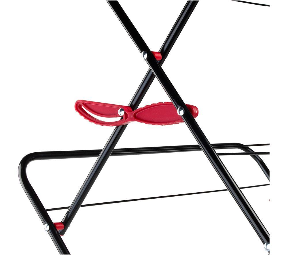 RUSSELL HOBBS LA073785EU7 Clothes Airer - Red & Black image number 2 of 5