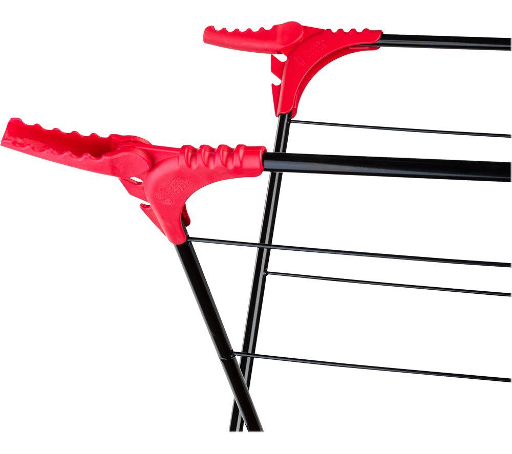 RUSSELL HOBBS LA073785EU7 Clothes Airer - Red & Black image number 4 of 5