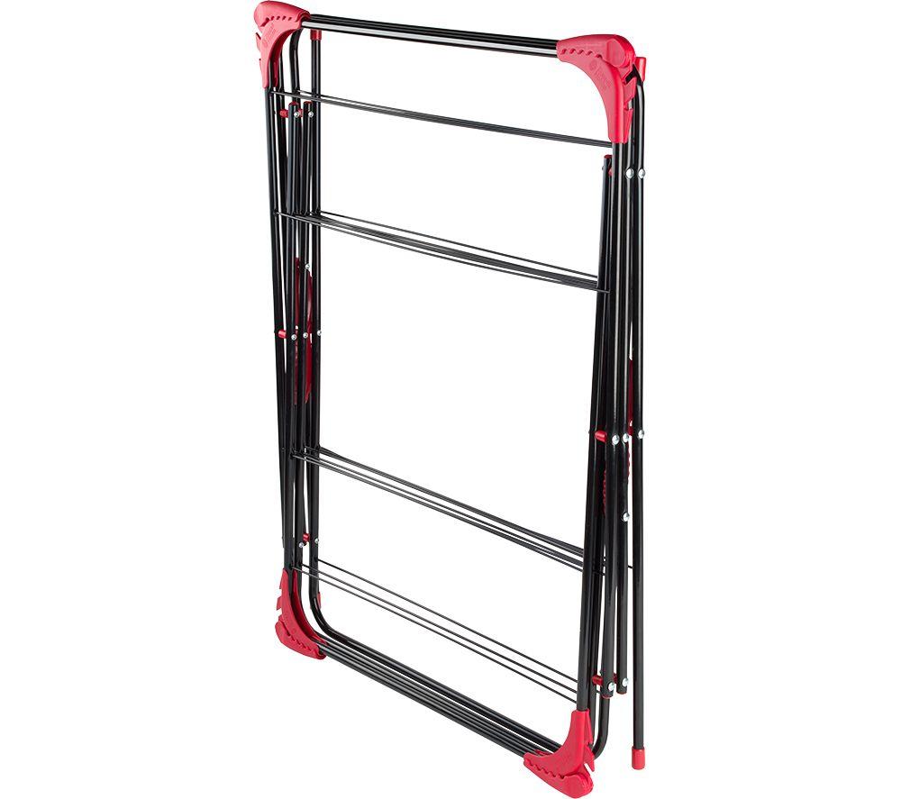 RUSSELL HOBBS LA073785EU7 Clothes Airer - Red & Black image number 5 of 5