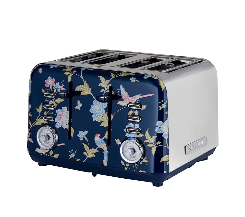 LAURA ASHLEY VQSBT583BSUK 4-Slice Toaster - Elveden Navy