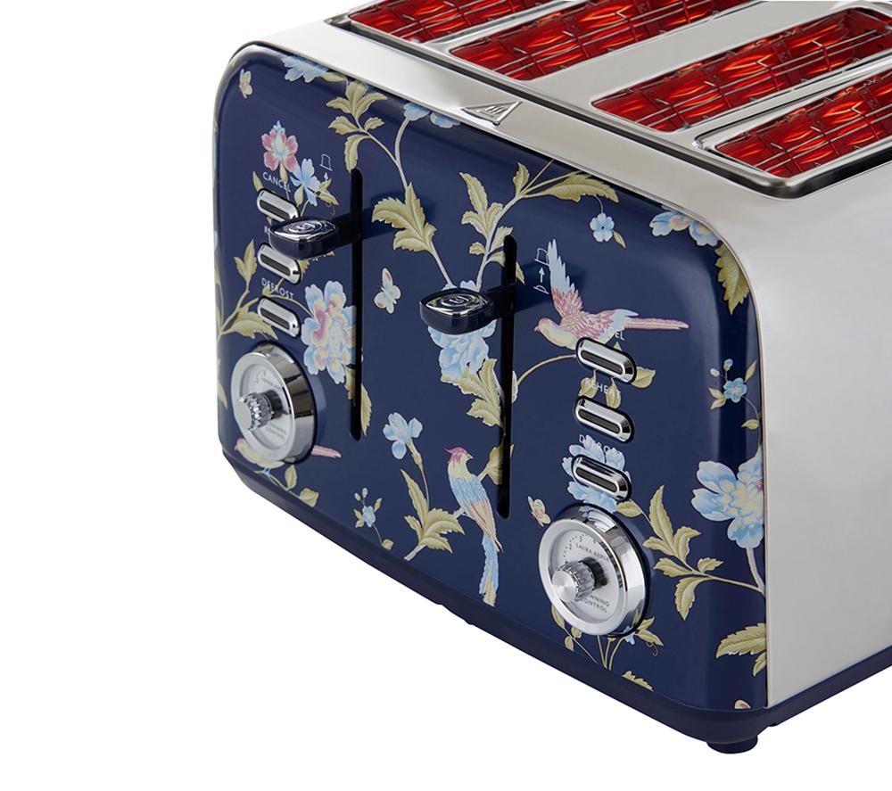 LAURA ASHLEY VQSBT583BSUK 4-Slice Toaster - Elveden Navy image number 5 of 8