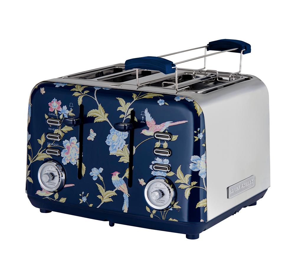 LAURA ASHLEY VQSBT583BSUK 4-Slice Toaster - Elveden Navy image number 7 of 8