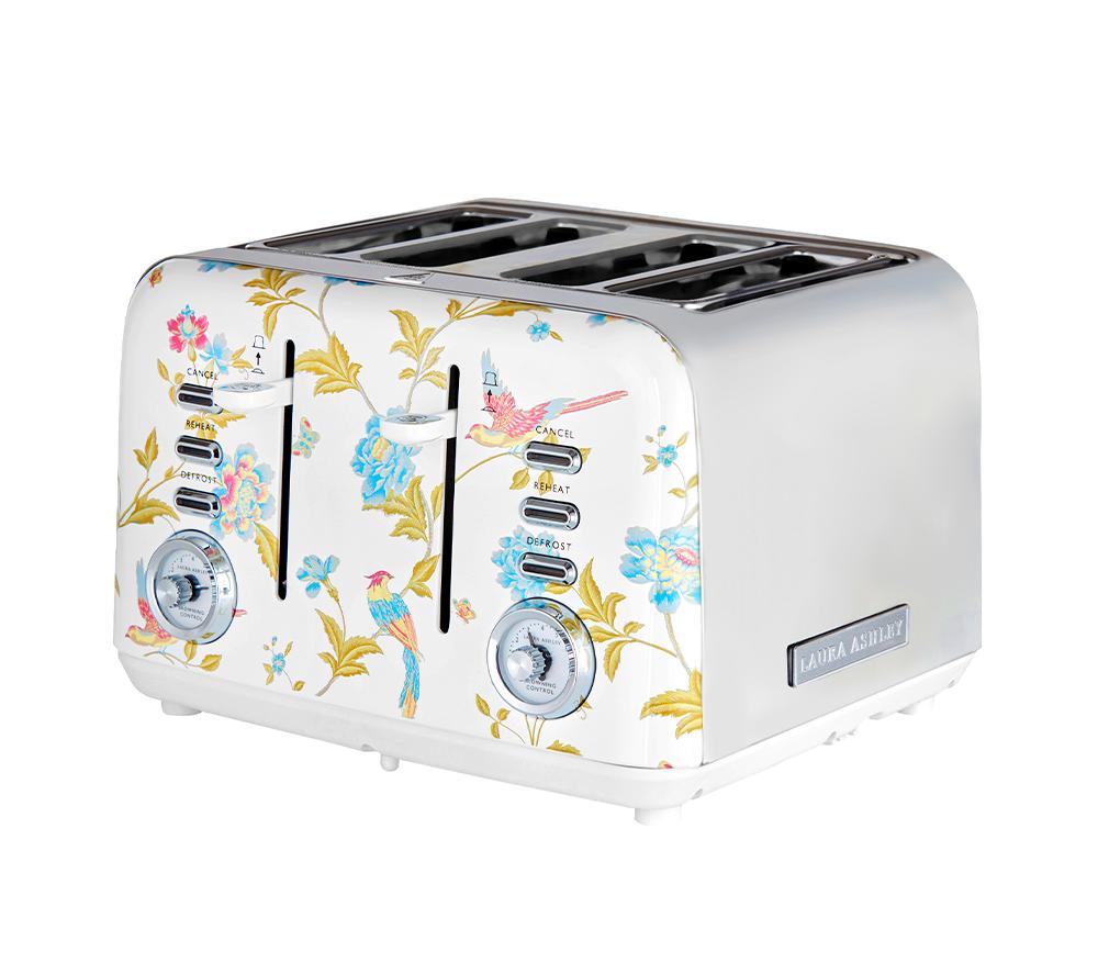 LAURA ASHLEY VQSBT583WSUK 4-Slice Toaster - Elveden White