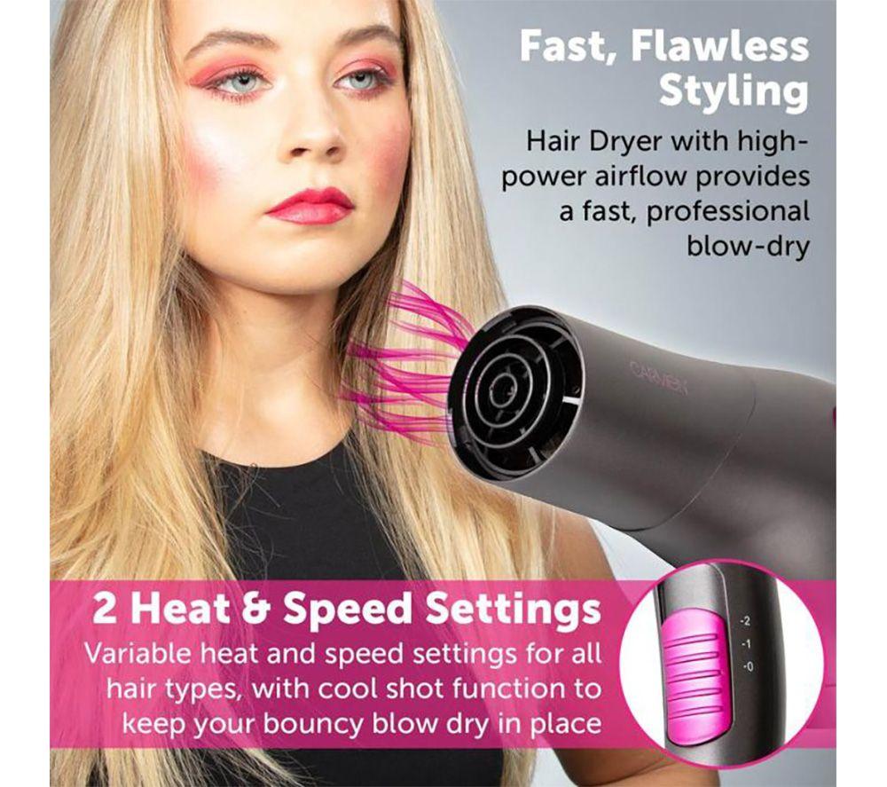 Hair Dryer Carmen Heated Hair Straightening Brush Buy CARMEN Neon