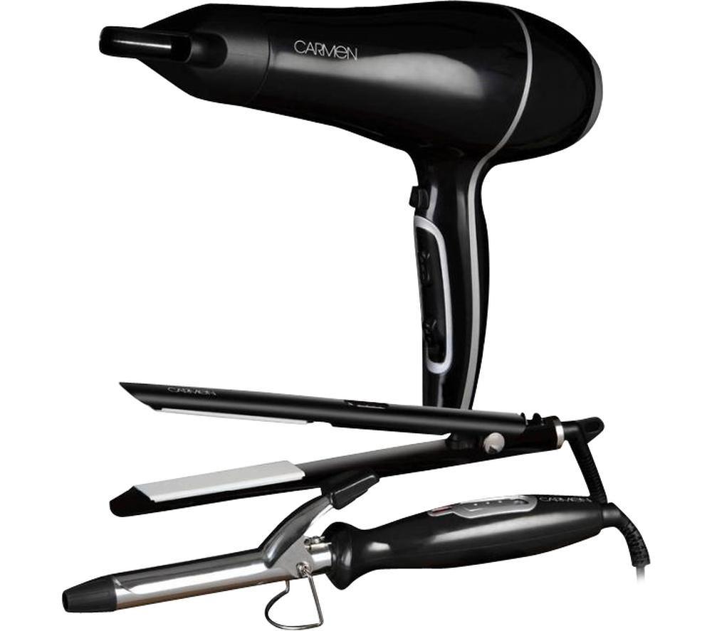 Buy CARMEN 3in1 C85039 Hair Dryer, Straightener & Curling Tong Set