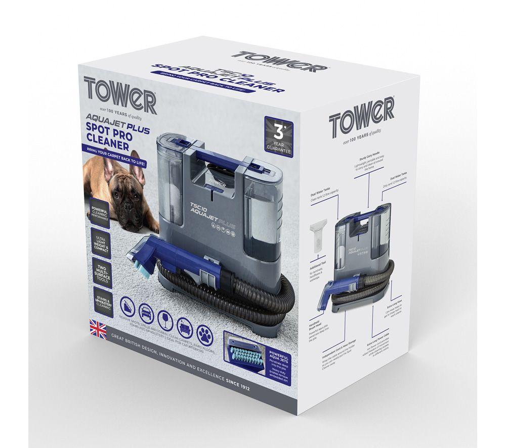 TOWER Aquajetplus TSC10 Cylinder Carpet Cleaner - Grey image number 10 of 10