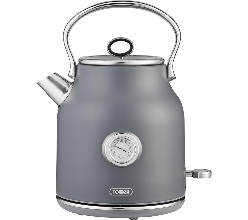 TOWER Renaissance T10063G Traditional Kettle - Grey