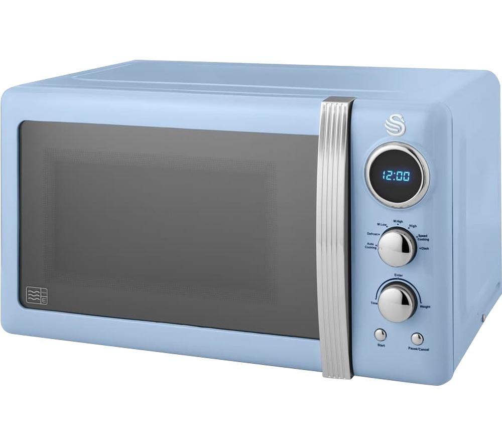 SWAN Retro SM22030LBLN Solo Microwave - Blue