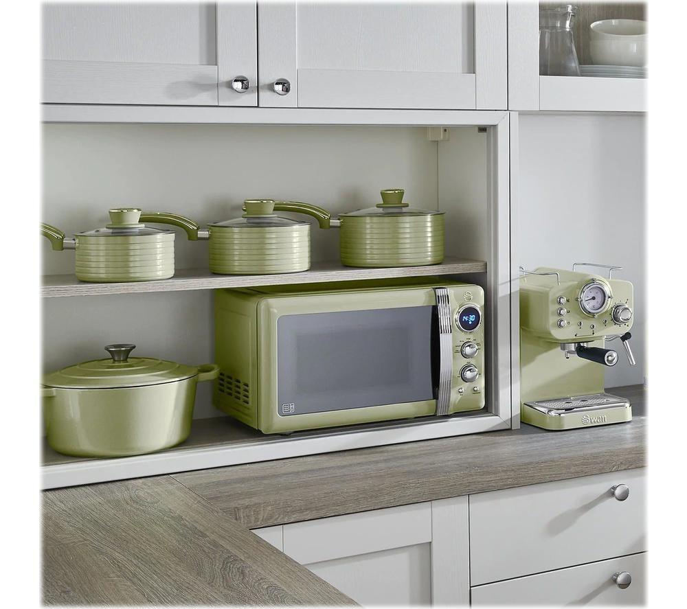 SWAN Retro SM22030LGN Solo Microwave Green