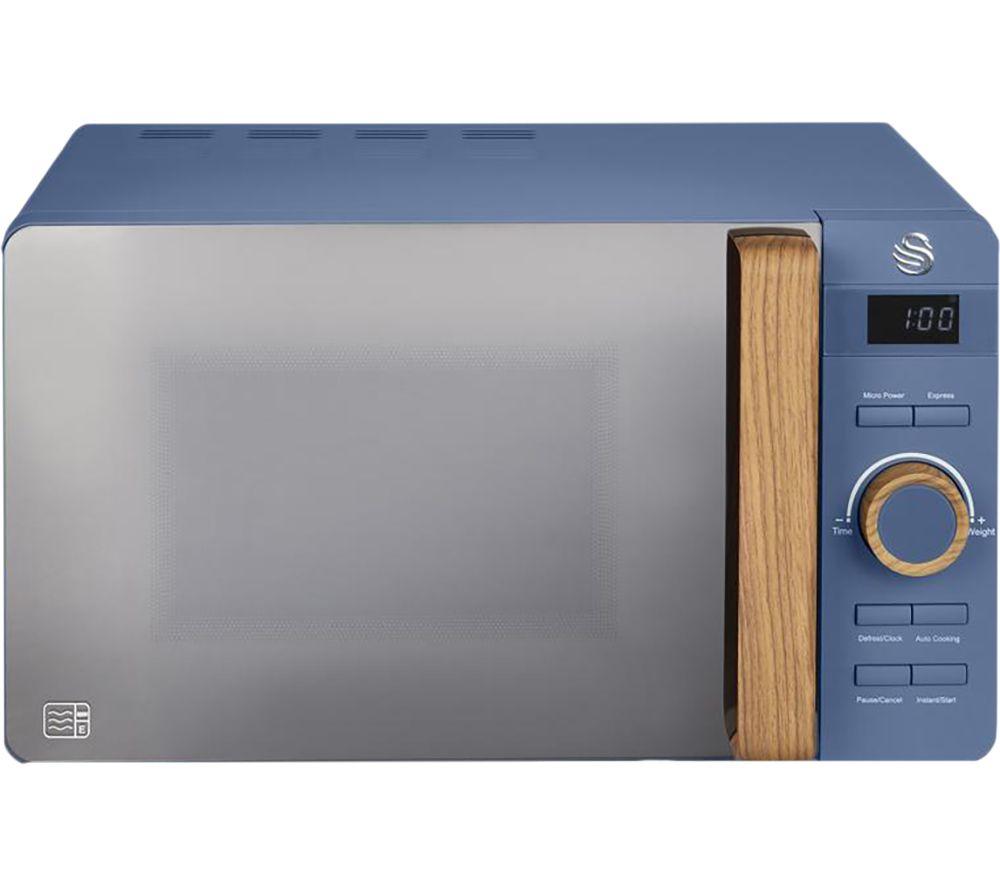 Swan 800W Retro Cream Digital Microwave