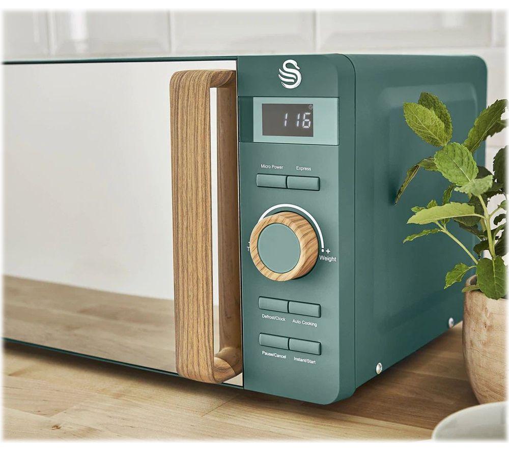 green microwave oven