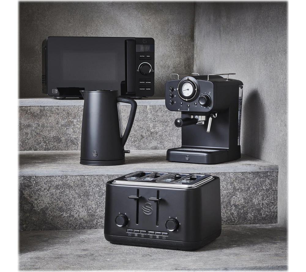 Swan Stealth Swan Kettle Toaster Microwave Set Swan Stealth Kettle