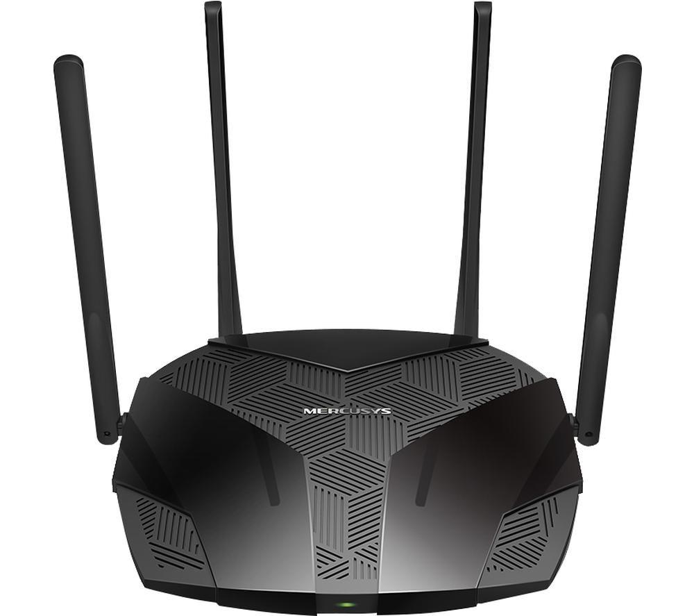 Mercusys AX3000 Dual-Band Wi-Fi 6 Router | 2402 Mbps (5 GHz) + 574 Mbps (2.4 GHz), High-Speed Wireless Gaming Router for Xbox, PS4, Steam & 4K Streaming, 160 MHz Channel, 3 Gigabit LAN Ports (MR80X)