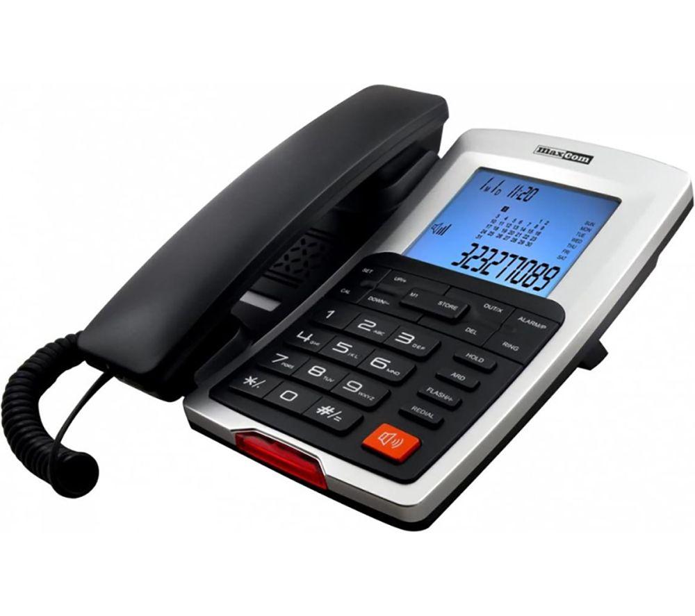 MaxCom KXT709 Easy to Use Corded Phone for Seniors - Speakerphone with Volumn Boost/Quick Dial Memo Button/Easy to Read Display/Big Buttons/Multi Language
