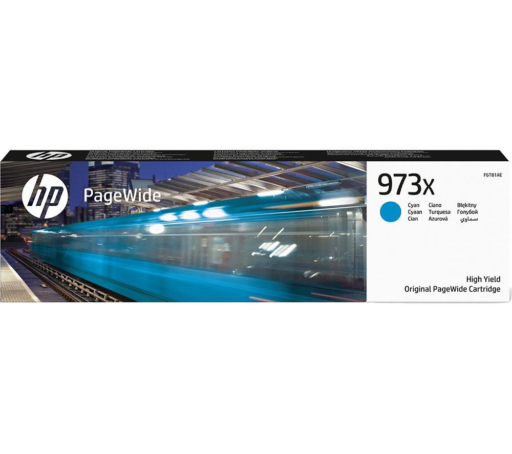 HP F6T81AE 973X High Yield Original PageWide Cartridge, Cyan, Single Pack