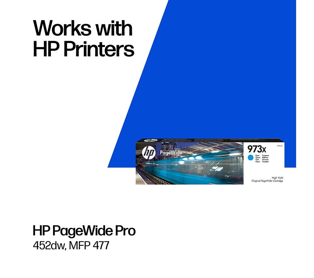 HP Original PageWide 973X Cyan Ink Cartridge image number 2 of 11