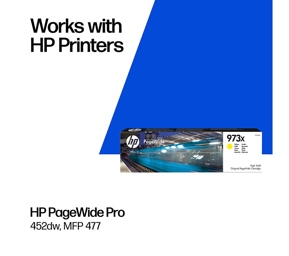 HP Original PageWide 973X Yellow Ink Cartridge image number 2 of 11