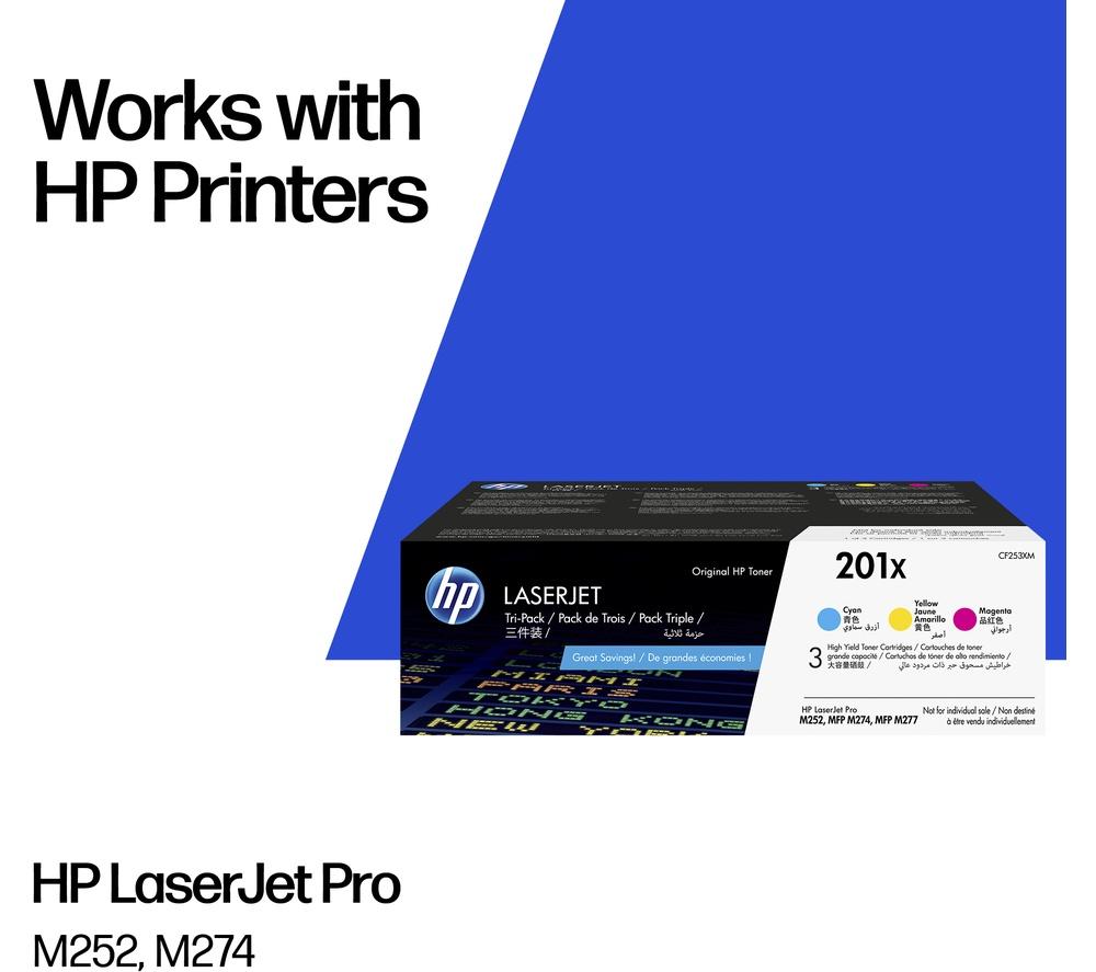HP Original 201X Cyan, Magenta & Yellow Toner Cartridges - Multipack image number 2 of 12