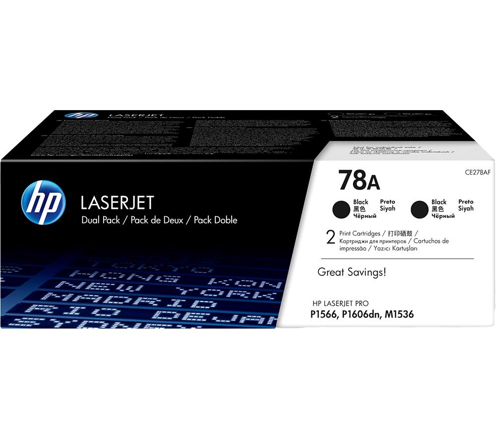 Image of HP 78A Black Toner Cartridges - Twin Pack