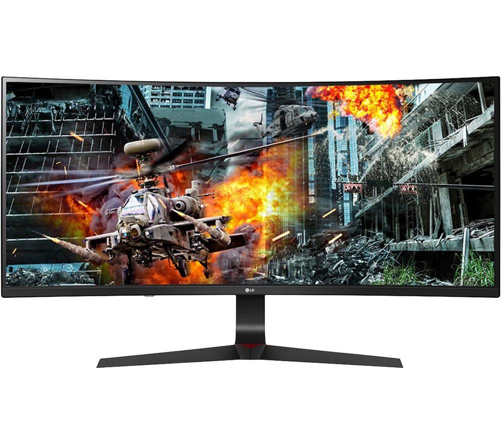 Image of Lg UltraGear 34GL750-B Full HD 34" IPS LCD Gaming Monitor - Black, Black,Red