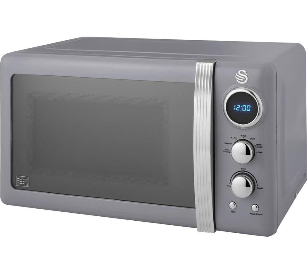 Swan Retro 0.9 cu. ft. Digital Combi Microwave with Grill – Swan USA