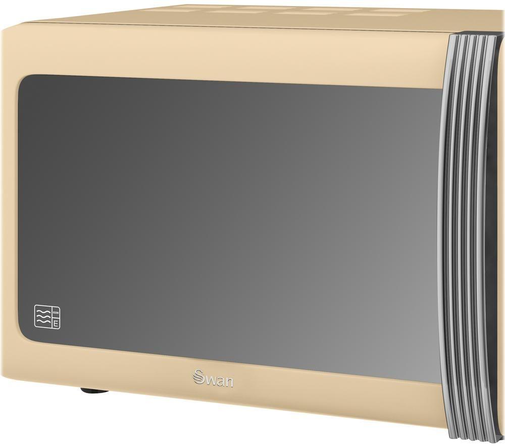 SWAN Retro SM22030CN Solo Microwave - Cream image number 2 of 4