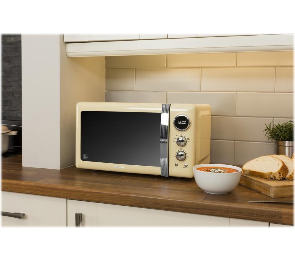 SWAN Retro SM22030CN Solo Microwave - Cream image number 4 of 4