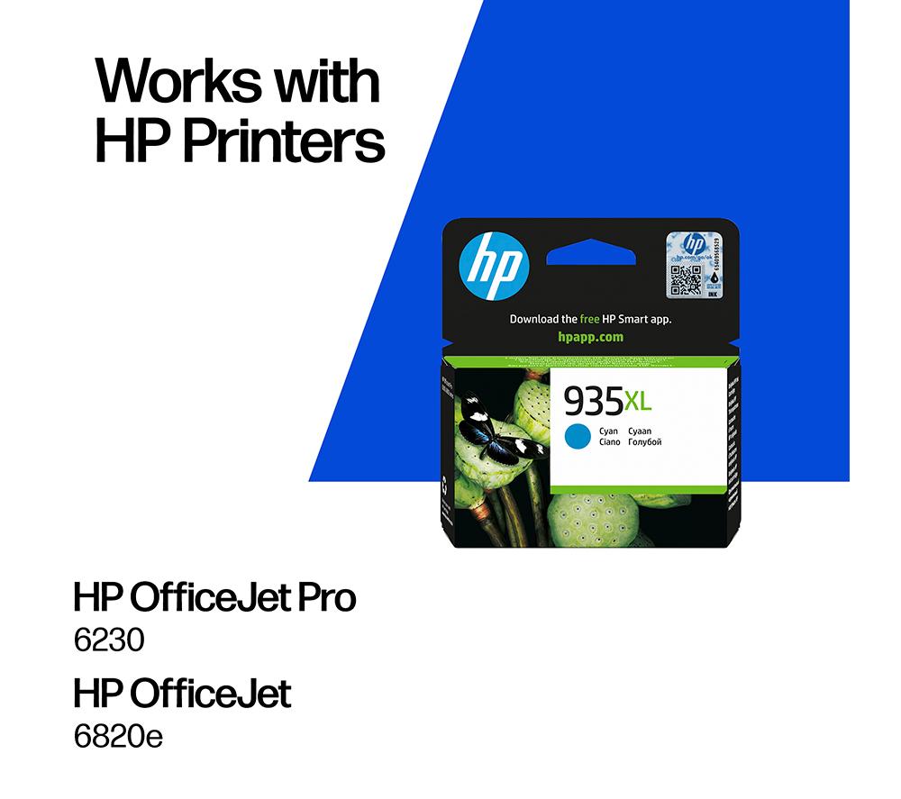 HP 935XL Cyan Ink Cartridge image number 2 of 14