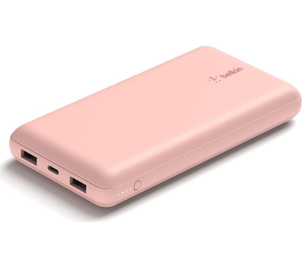 BELKIN 20000 mAh Portable Power Bank - Rose Gold, Gold