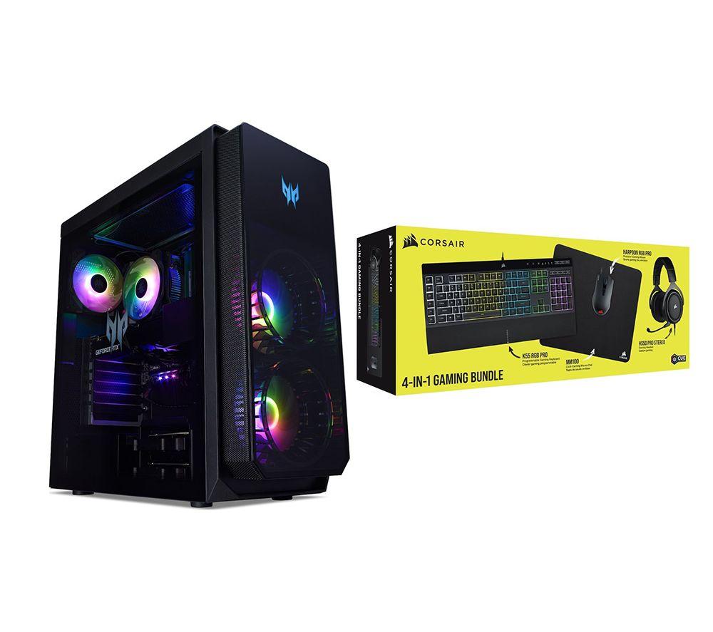 Acer Predator Orion 5000 Gaming PC & Corsair Gaming Accessories Bundle