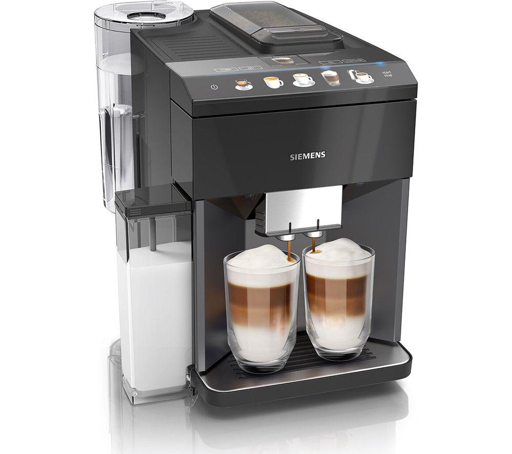 SIEMENS EQ.500 TQ505GB9 Bean to Cup Coffee Machine - Piano Black