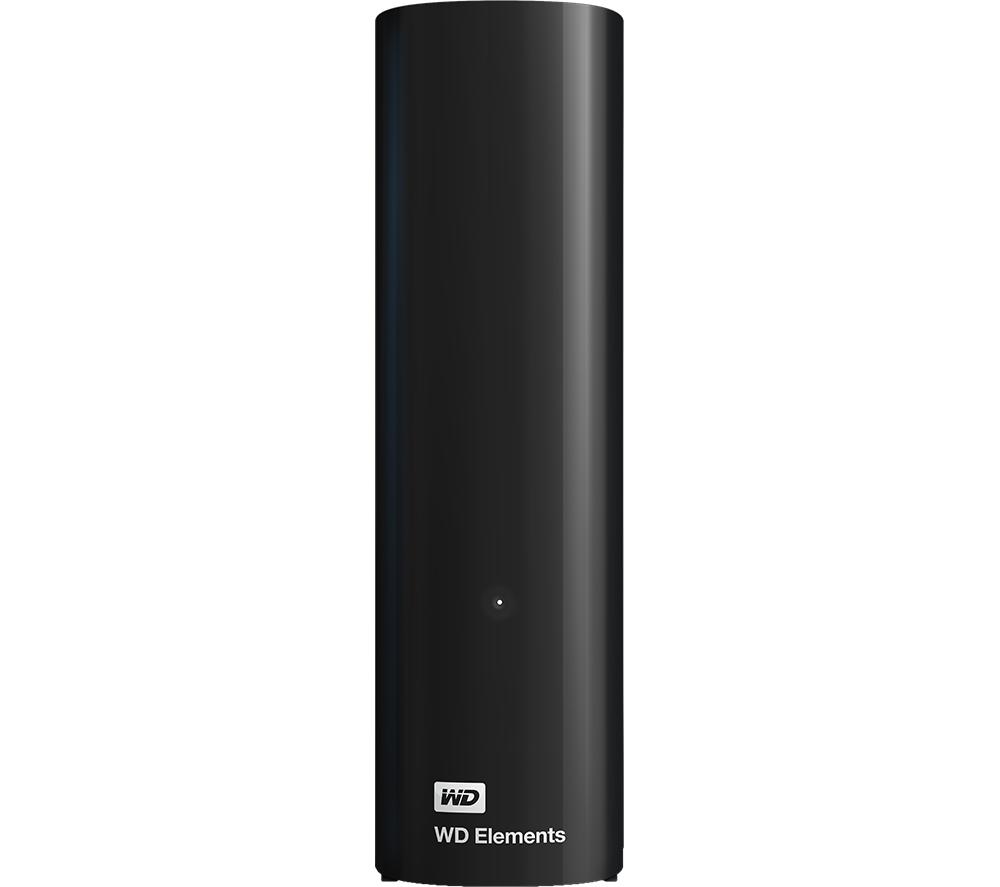 WD 12 TB Elements Desktop External Hard Drive - USB 3.0 & Amazon Basics External Hard Drive Case