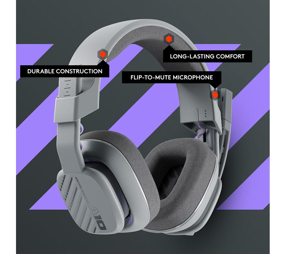 ASTRO A10 Gen 2 Gaming Headset for PC - Grey image number 8 of 9