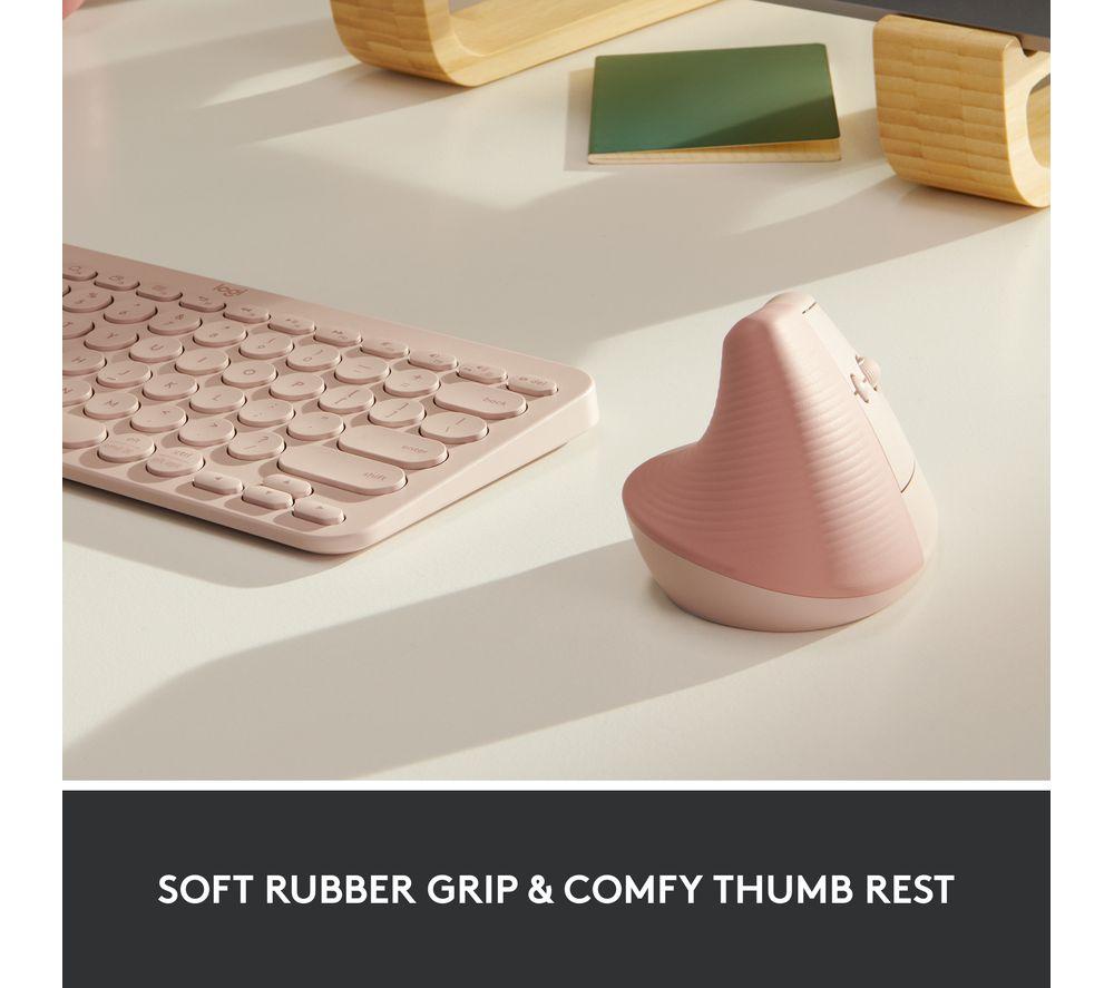 LOGITECH Lift Vertical Ergonomic Optical Mouse - Rose image number 2 of 10