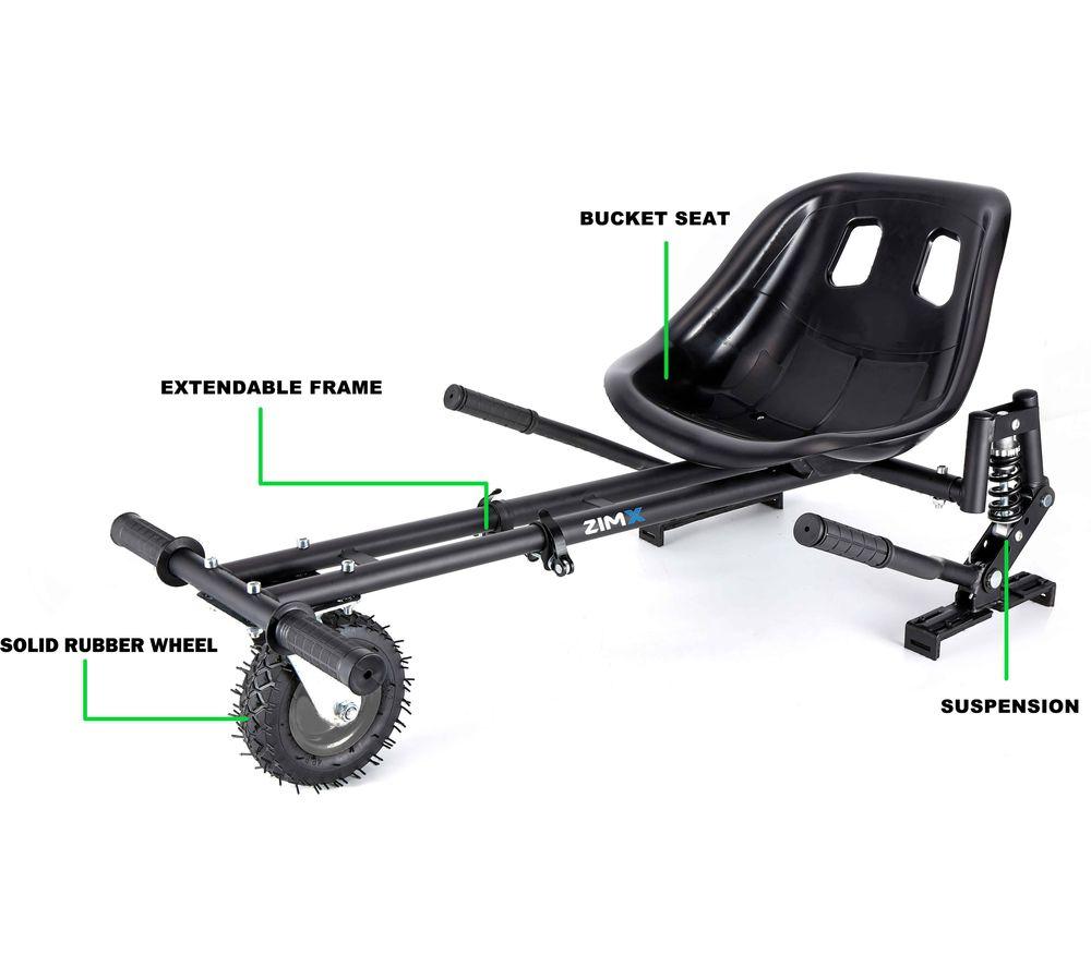 ZIMX HK8 Kids' HoverKart - Black image number 4 of 4