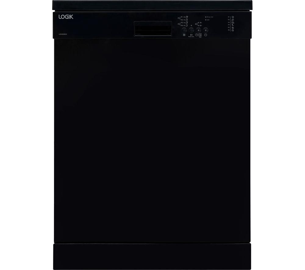 Buy LOGIK LDW60B22 Fullsize Dishwasher Black Currys