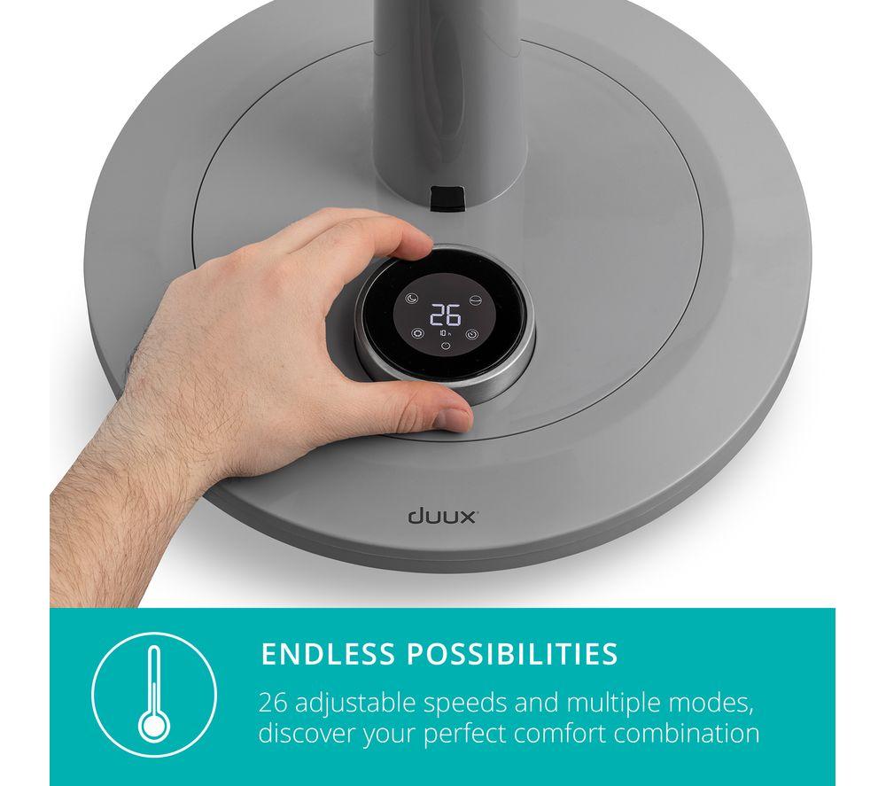 DUUX Whisper DXCF09UK 13.4" Pedestal Fan - Grey image number 4 of 12