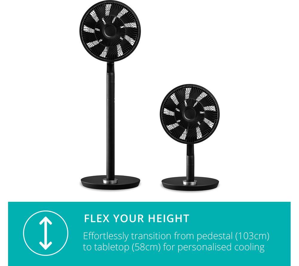 DUUX Whisper Flex Ultimate DXCF14UK 13.8" Smart Cordless Pedestal Fan - Black image number 2 of 12