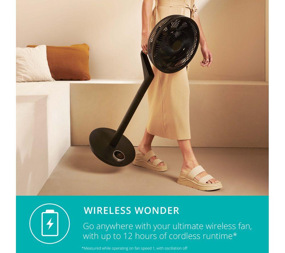 DUUX Whisper Flex Ultimate DXCF14UK 13.8" Smart Cordless Pedestal Fan - Black image number 3 of 12