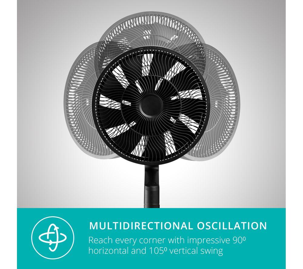 DUUX Whisper Flex Ultimate DXCF14UK 13.8" Smart Cordless Pedestal Fan - Black image number 6 of 12