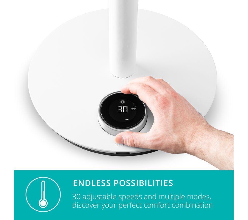 DUUX Whisper Flex Ultimate DXCF15UK 13.8&rdquo; Smart Cordless Pedestal Fan with Battery Pack - White image number 5 of 12