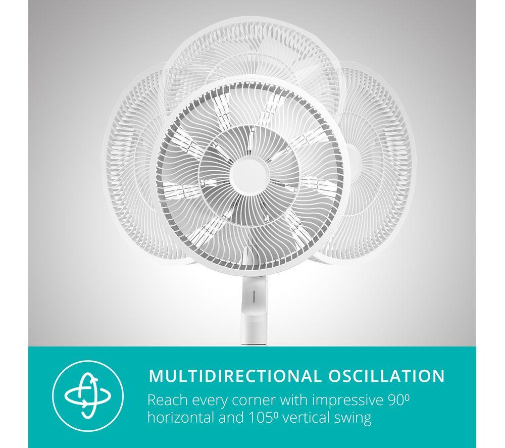 DUUX Whisper Flex Ultimate DXCF15UK 13.8&rdquo; Smart Cordless Pedestal Fan with Battery Pack - White image number 6 of 12