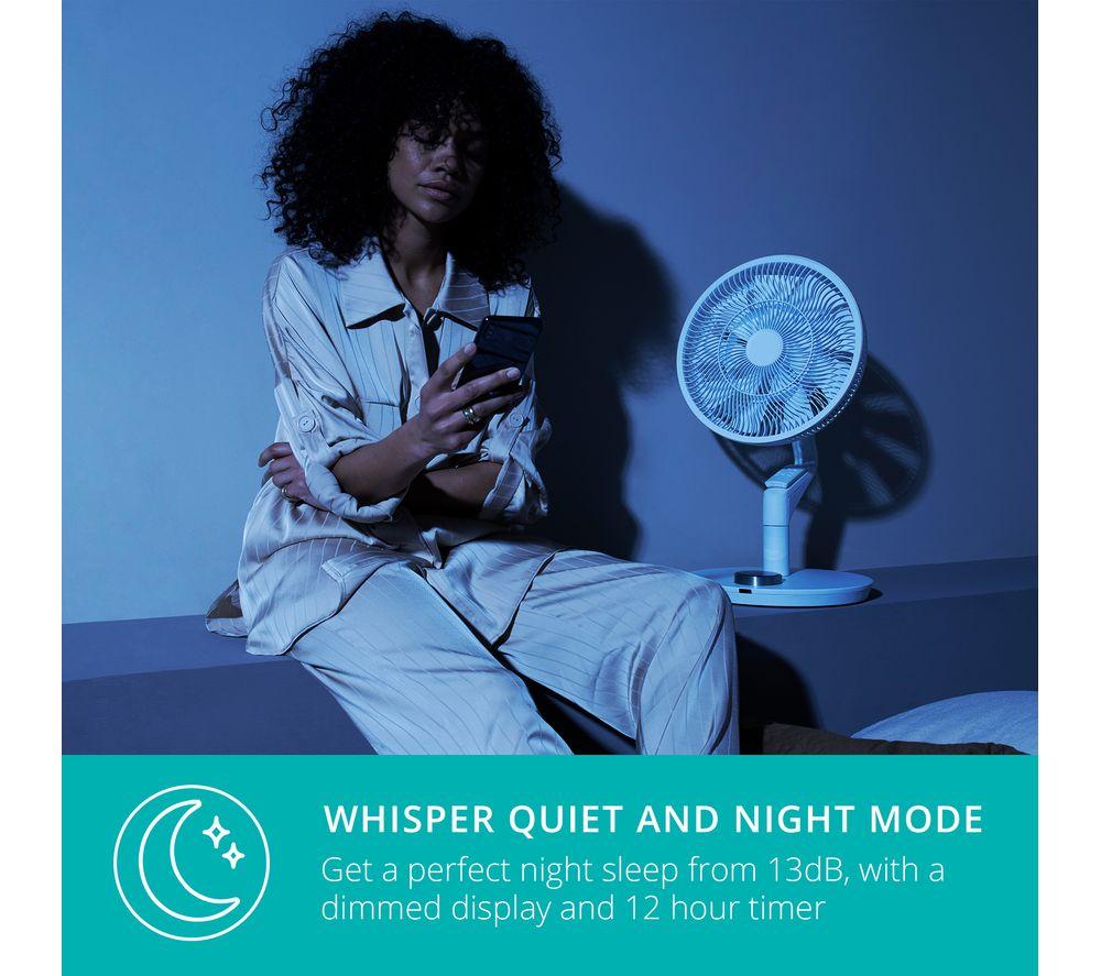 DUUX Whisper Flex Ultimate DXCF15UK 13.8&rdquo; Smart Cordless Pedestal Fan with Battery Pack - White image number 7 of 12