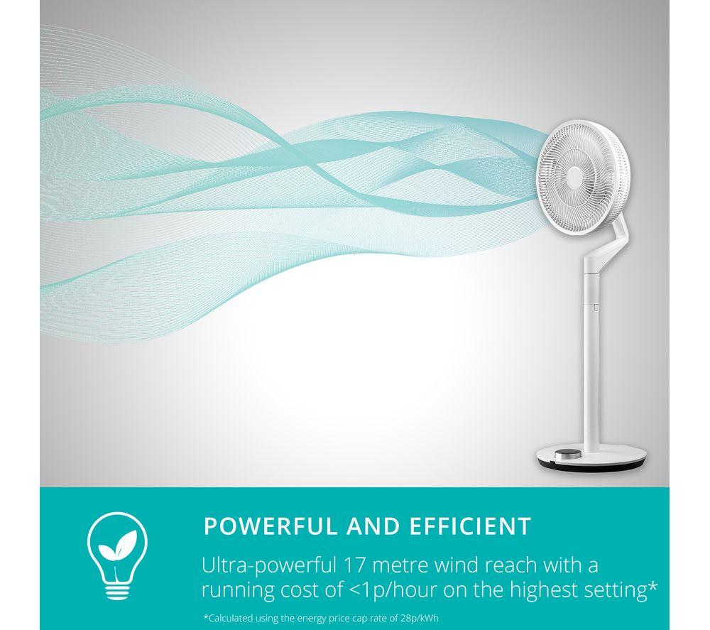 DUUX Whisper Flex Ultimate DXCF15UK 13.8&rdquo; Smart Cordless Pedestal Fan with Battery Pack - White image number 8 of 12