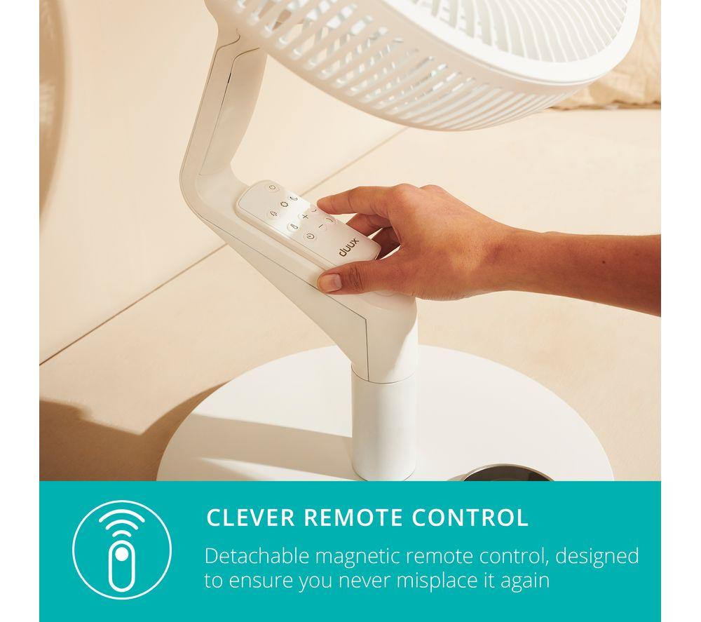 DUUX Whisper Flex Ultimate DXCF15UK 13.8&rdquo; Smart Cordless Pedestal Fan with Battery Pack - White image number 9 of 12